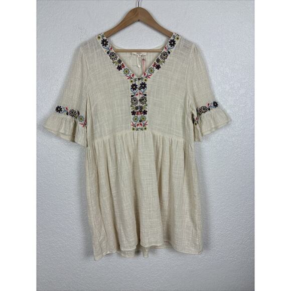 Umgee Dresses & Skirts - NEW Umgee Women’s Dress Size Medium Embroidered‎ Boho Cottagecore Spring Summer